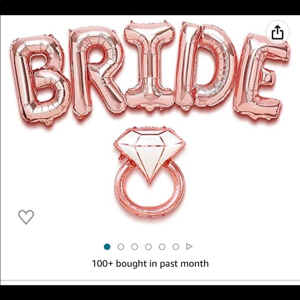 Bride balloons